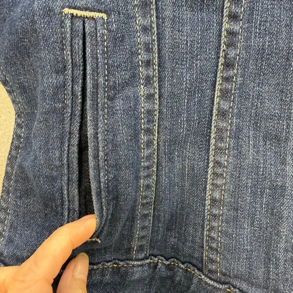Levi's Denim Jacket Women's S Blue Stretch Trucker Jacket Summer Jacket - Picture 4 of 13